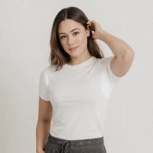 Women Crew Neck Sweat Resistant Undershirt